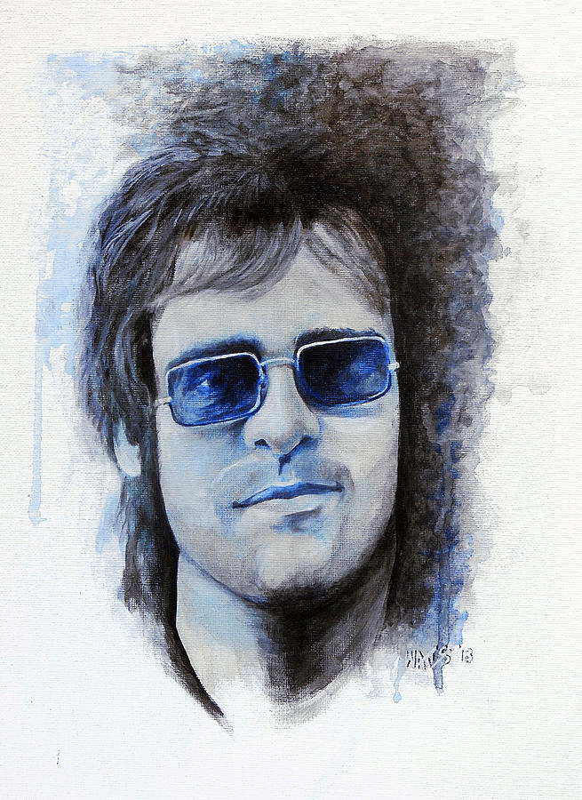 Elton John Painting - Madman Across The Water #1 by William Walts
