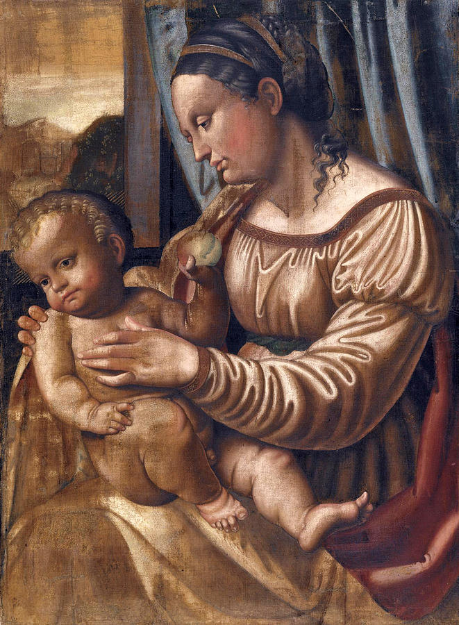Madonna and Child #2 Painting by Callisto Piazza