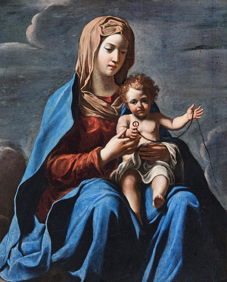 Madonna and Child #1 Painting by Francesco Cozza