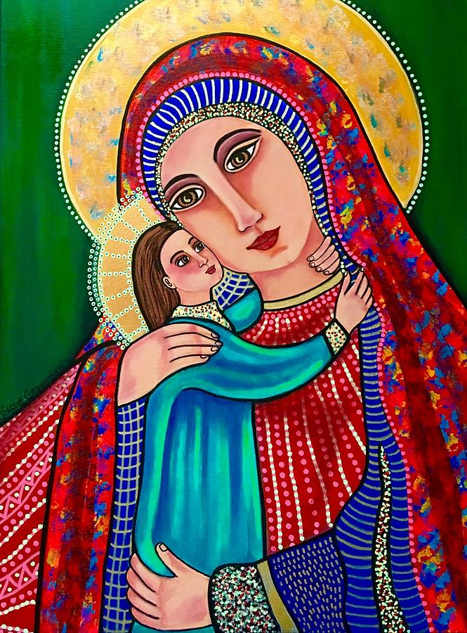 Madonna and Child Jesus #1 Painting by Susie Grossman