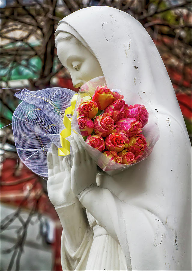 Madonna and Flowers #1 Photograph by Robert Ullmann
