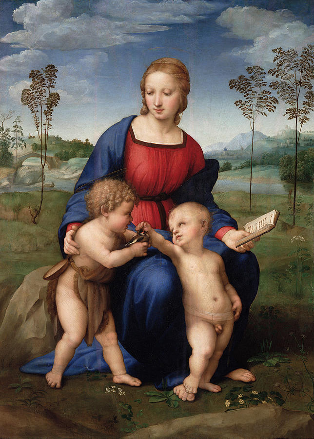 Madonna Painting - Madonna of the Goldfinch #1 by Raffaello Sanzio