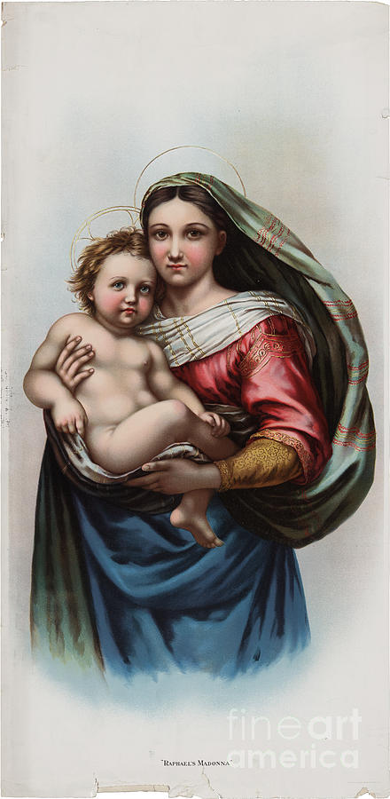 Raphael Painting - Madonna #1 by Celestial Images