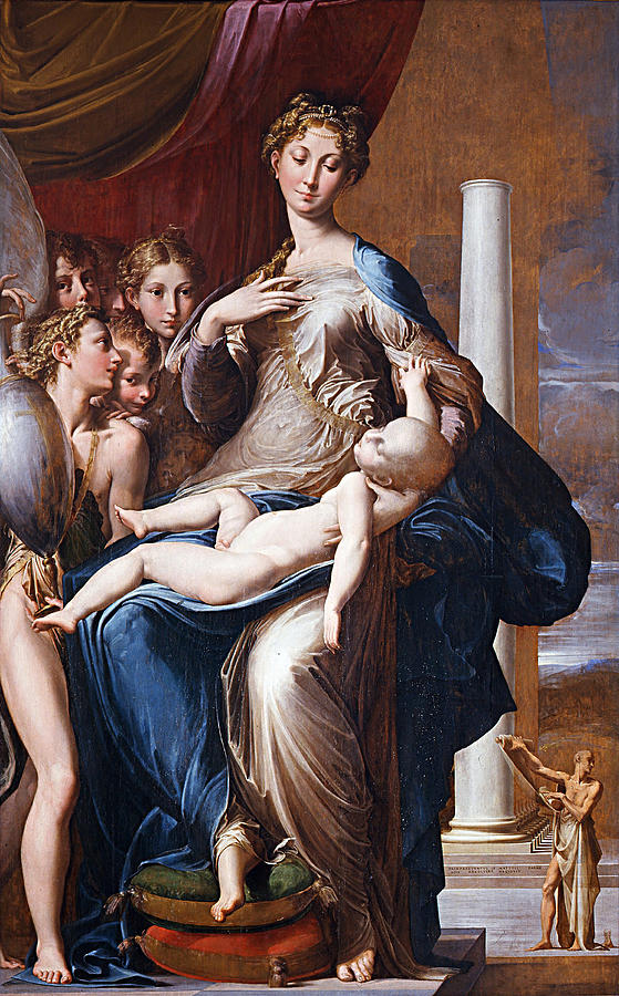 Madonna with the Long Neck #2 Painting by Parmigianino
