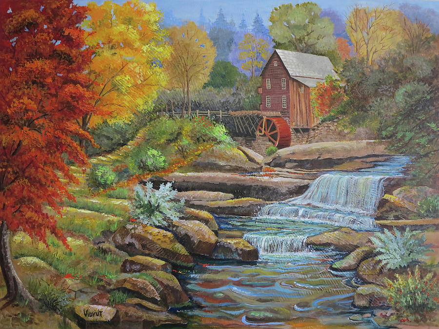 Fall Colors Painting - Magic of Fall by Vidyut Singhal