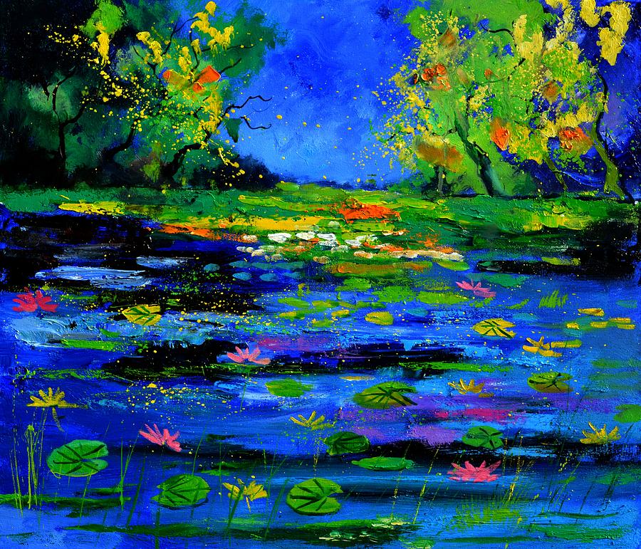 Landscape Painting - Magic pond 765170 by Pol Ledent Landscape Painting - Magic pond 765170 by Pol Ledent