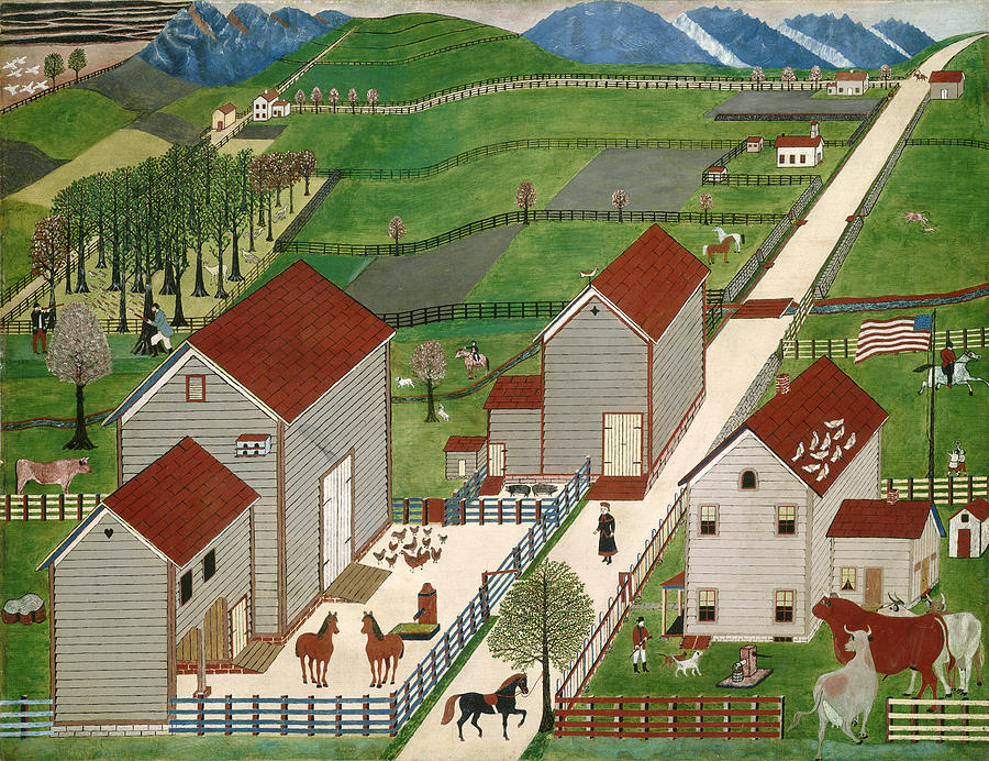 Mahantango Valley Farm #1 Painting by American 19th Century