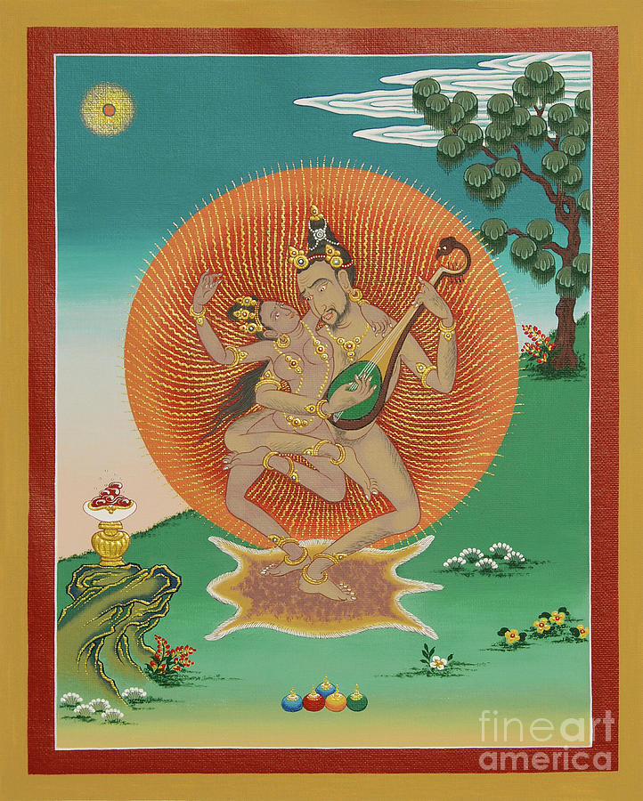 Mahasiddha Vrupa Painting by Sergey Noskov