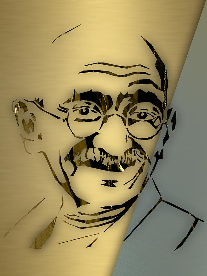 Mahatma Gandhi Collection #1 Mixed Media by Marvin Blaine