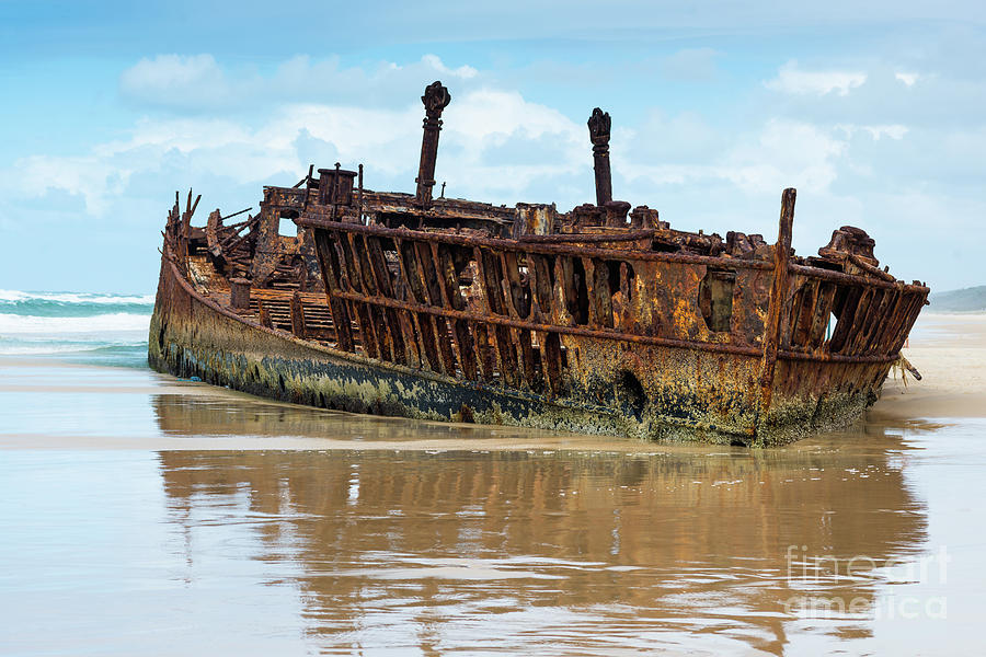 Maheno Shipwreck #1 Photograph by Andrew Michael