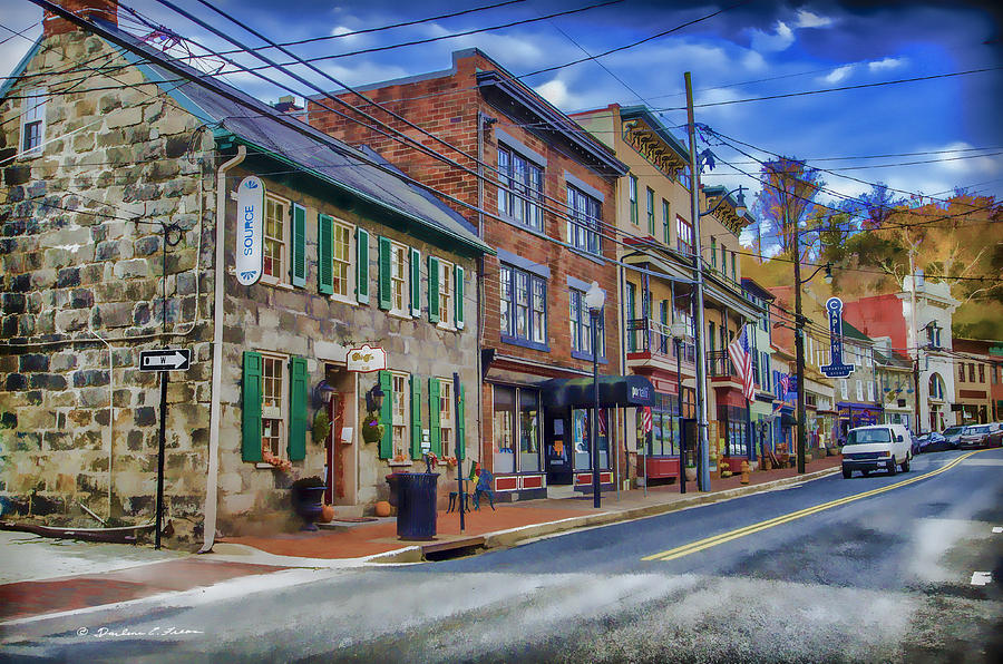 Main Street Digital Art by Darlene Freas - Fine Art America