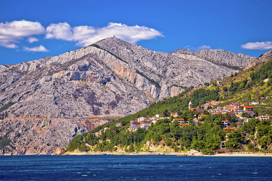 Makarska Riviera Turquoise Coastline View Photograph