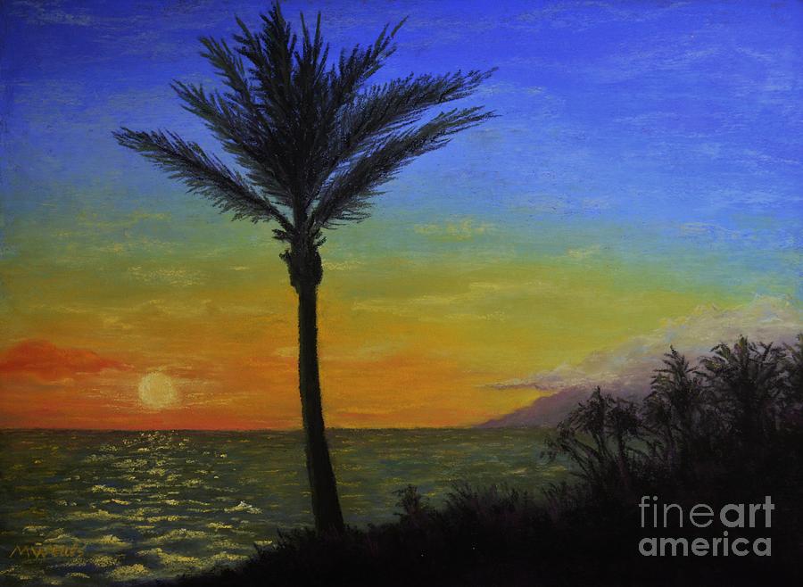 Makena Sunset #1 Painting by Michelle Welles
