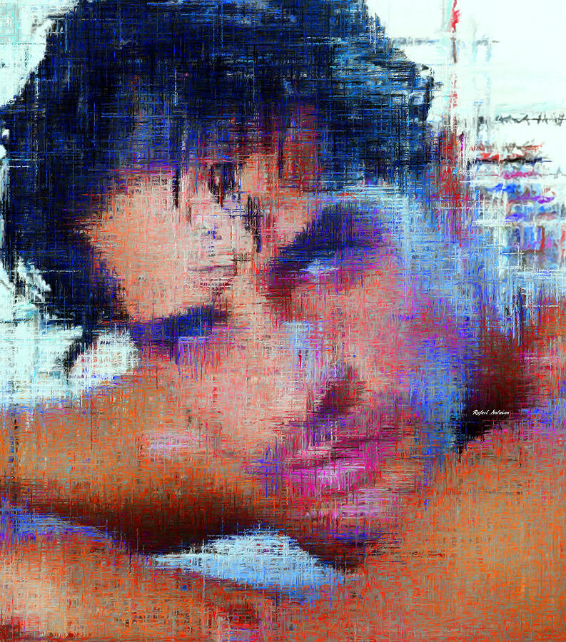 Male Portrait #2 Digital Art by Rafael Salazar