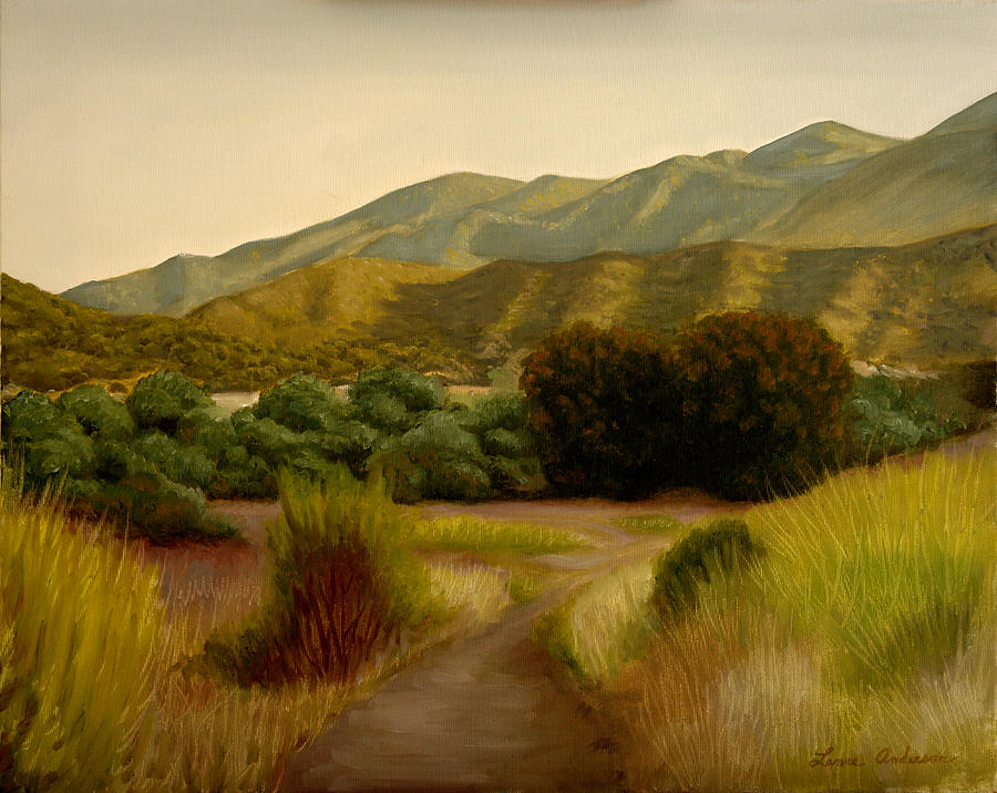 Path Painting - Malibu Trail by Lance Anderson Path Painting - Malibu Trail by Lance Anderson