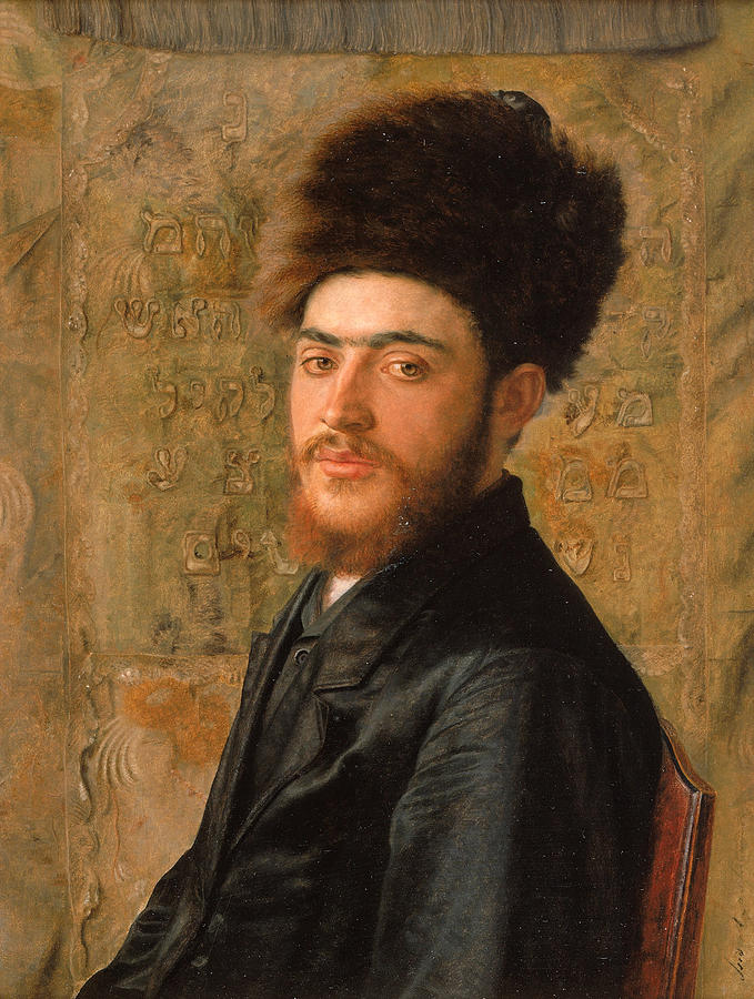 Man With Fur Hat #1 Painting by Isidor Kaufmann Man With Fur Hat #1 Painting by Isidor Kaufmann
