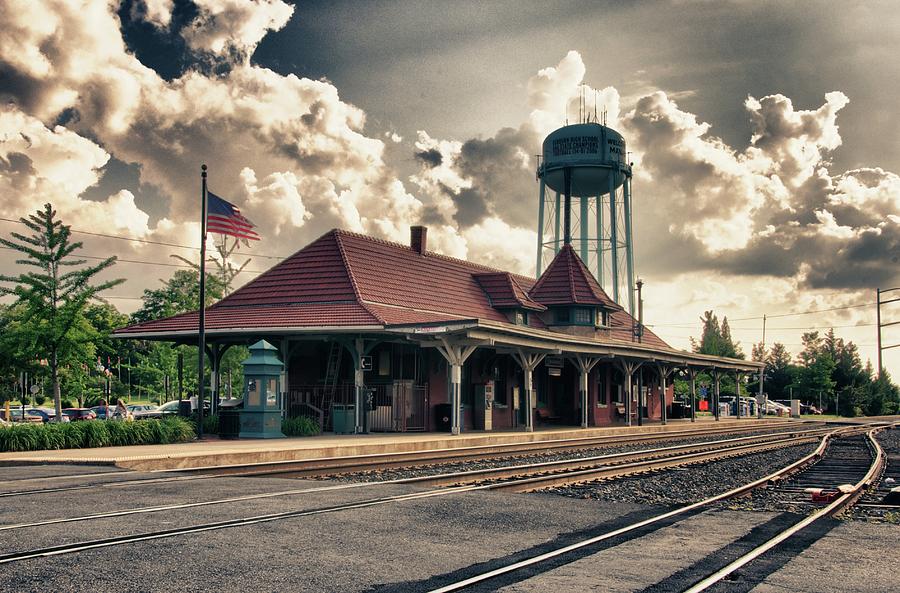 Train Photograph - Manassas Train Station #1 by Gene Sizemore