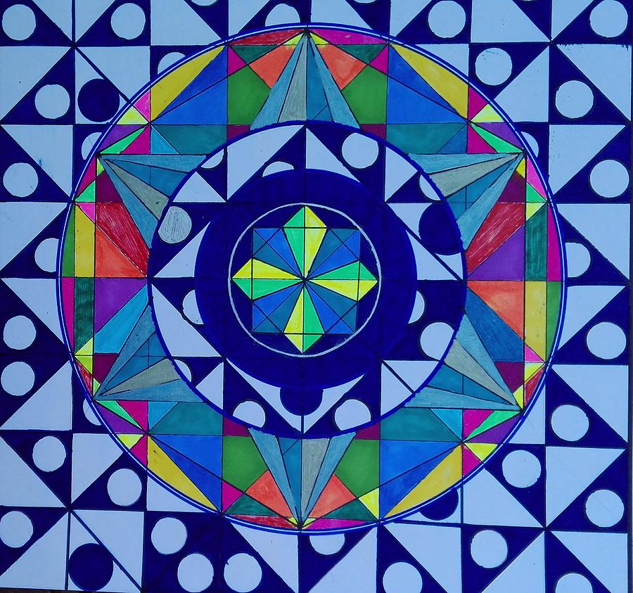 Mandala 9 Painting by Jesus Nicolas Castanon - Fine Art America