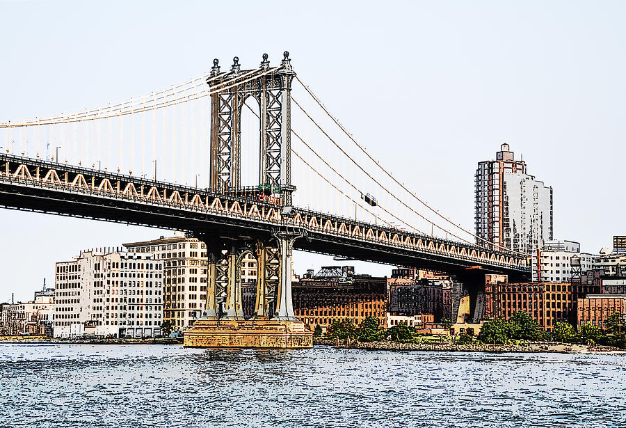 Manhattan Bridge 1.2 - New York Photograph by Frank Mari
