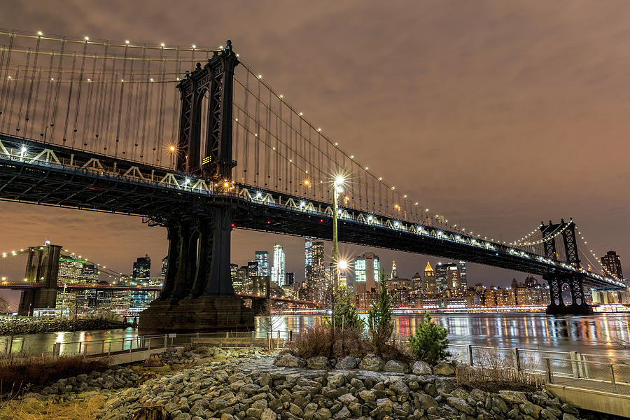 Manhattan Bridge #1 Photograph by Mike Centioli