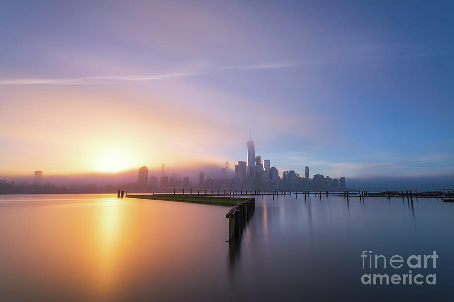 Manhattan Sunrise  #1 Photograph by Michael Ver Sprill