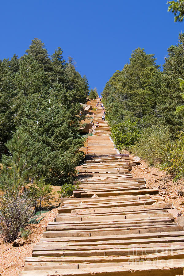 Manitou Springs Pikes Peak Incline Photograph by Steven Krull