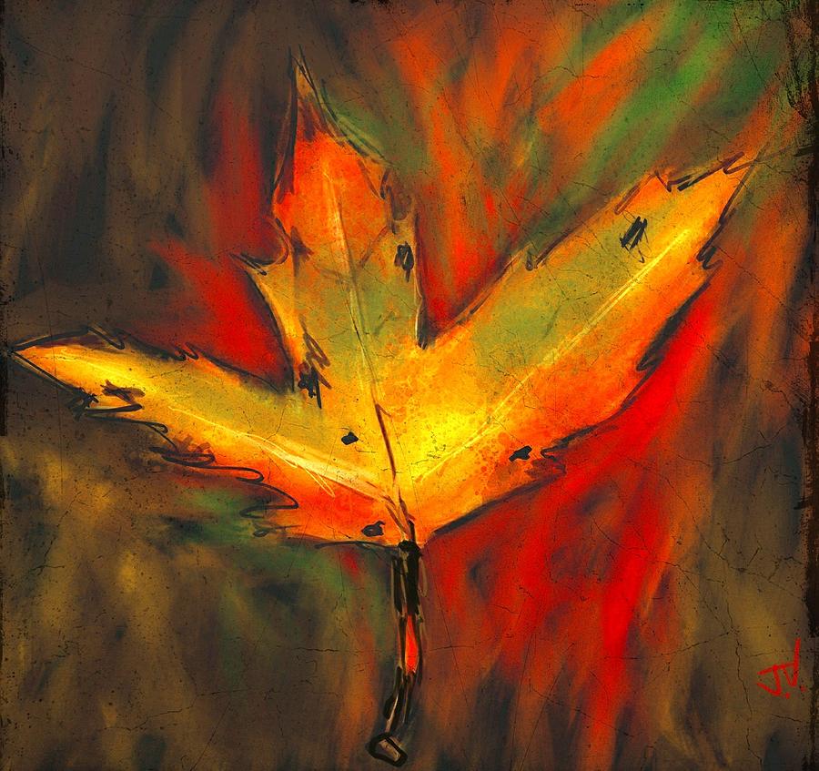 Maple Leaf #1 Painting by Jim Vance