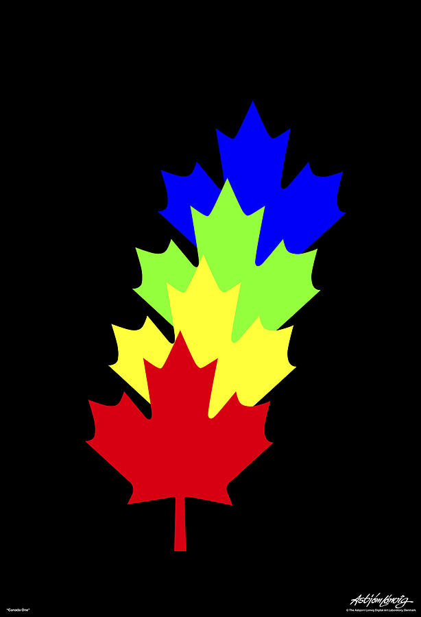 Maple Leaves Digital Art by Asbjorn Lonvig Maple Leaves Digital Art by Asbjorn Lonvig