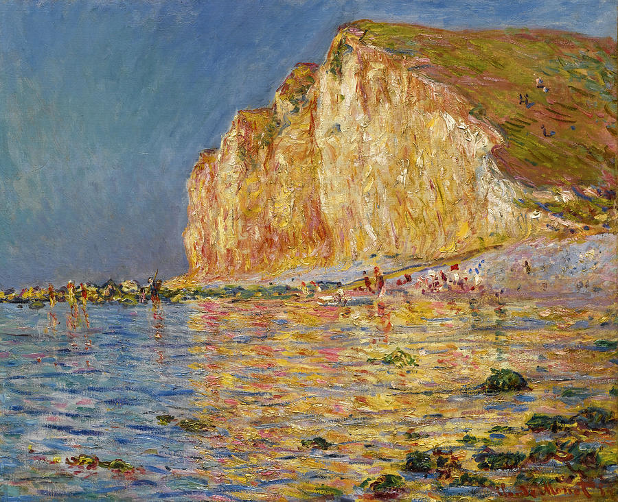 Maree Basse aux Petites-Dalles #2 Painting by Claude Monet