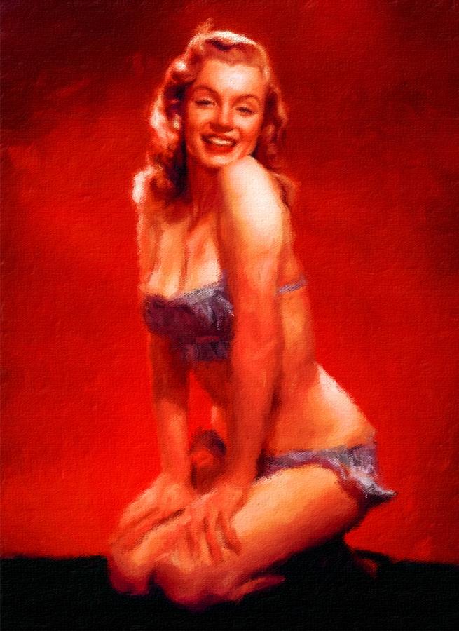 Marilin Monroe By Frank Falcon Painting