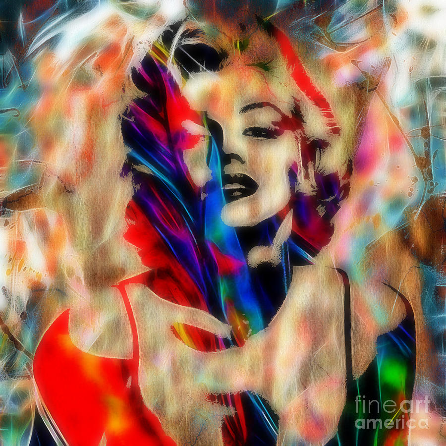 Cool Mixed Media - Marilyn Monroe Collection #1 by Marvin Blaine