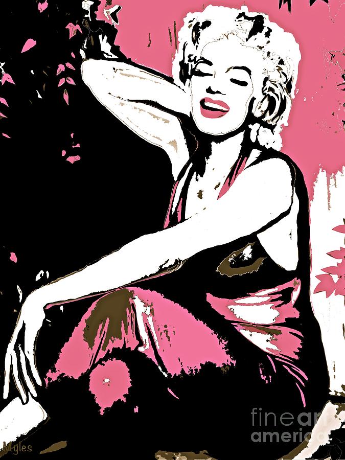 Marilyn Monroe in Love Painting by Saundra Myles