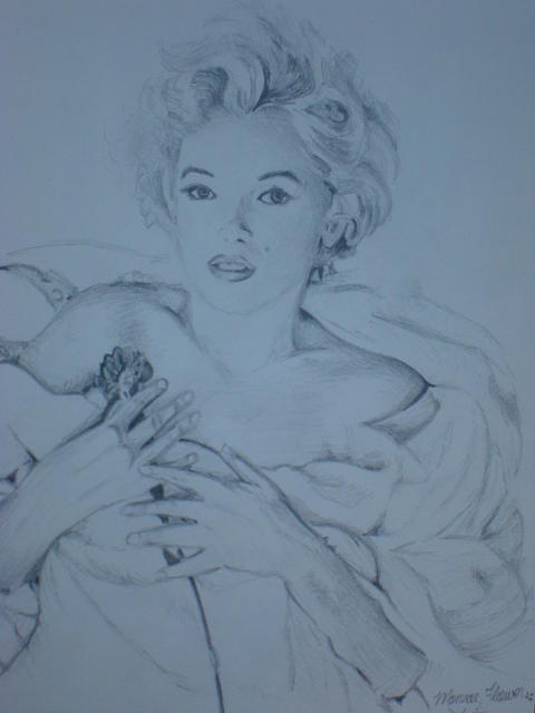 Marilyn Monroe Drawing - Marilyn Monroe by Jorge Luis Iniguez Marilyn Monroe Drawing - Marilyn Monroe by Jorge Luis Iniguez