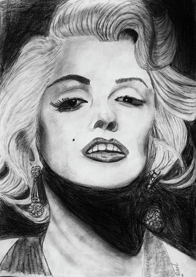 Marilyn Monroe Drawing by Veci Robert - Pixels