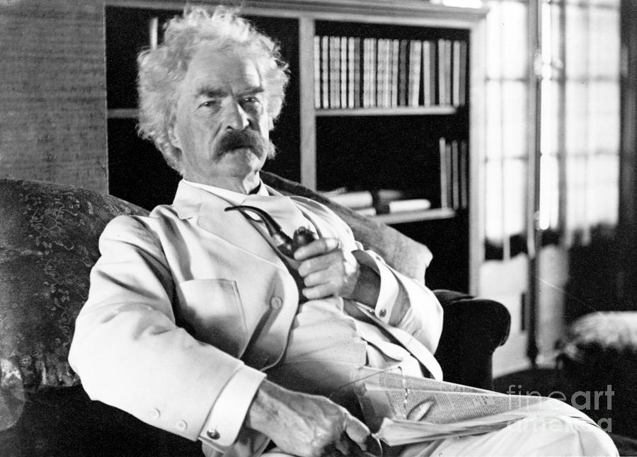 Mark Twain, American Author And Humorist #1 Photograph by Science Source