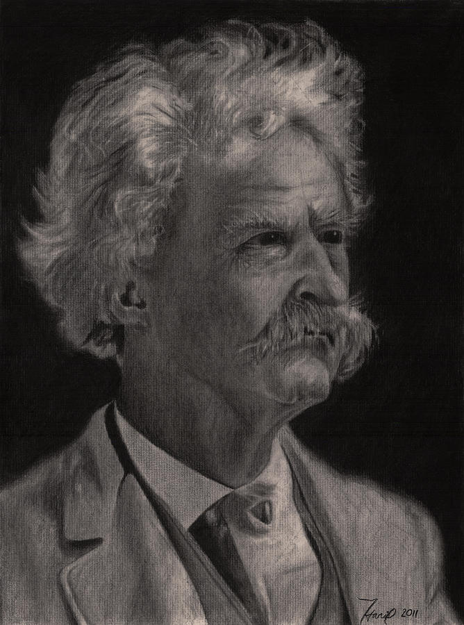 Mark Twain Drawing by Troy Harris Fine Art America