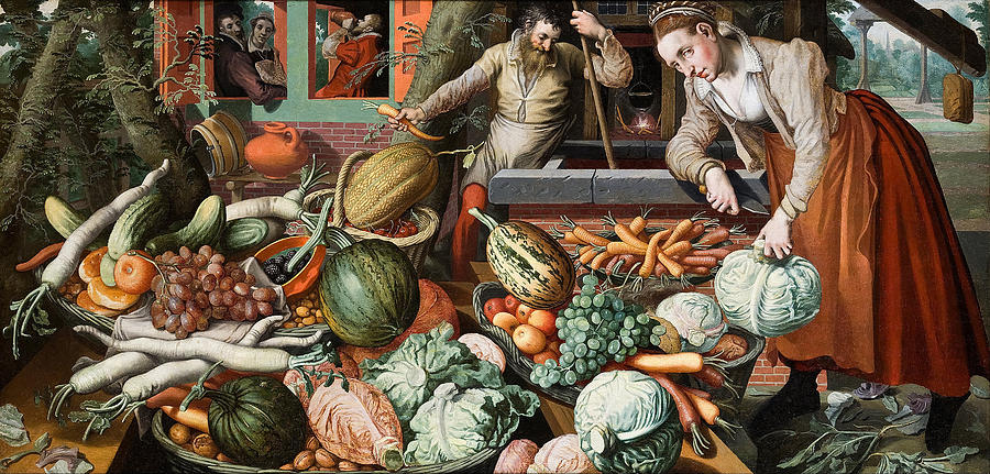Market Scene #4 Painting by Pieter Aertsen