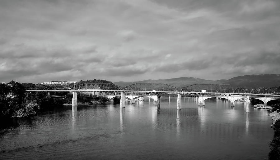 Mountain Photograph - Market Street Bridge - Chattanooga #1 by Mountain Dreams