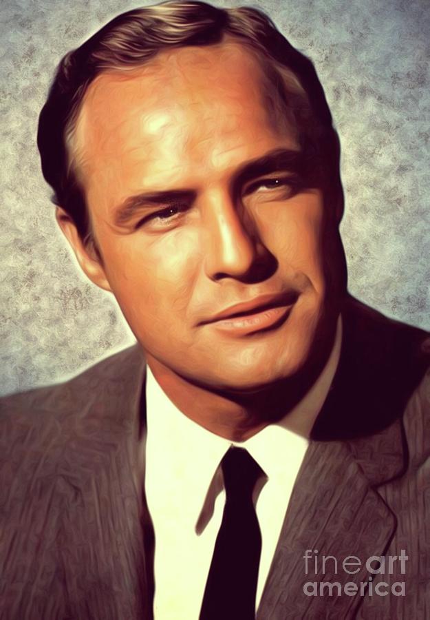Hollywood Digital Art - Marlon Brando, Actor #1 by Esoterica Art Agency