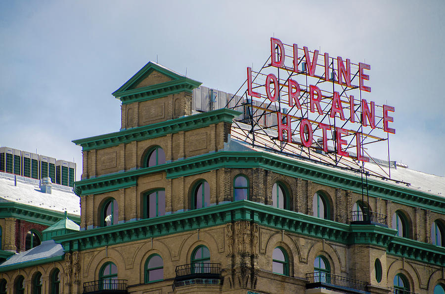 Marquee - Divine Lorraine Hotel  - Philadelphia #2 Photograph by Bill Cannon