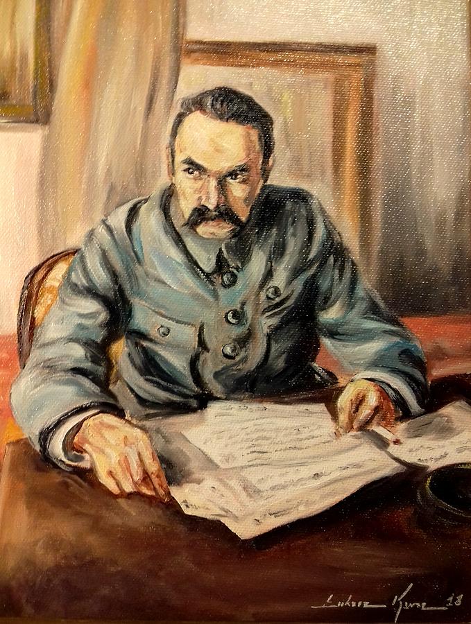 Marshal Jozef Pilsudski #1 Painting by Luke Karcz