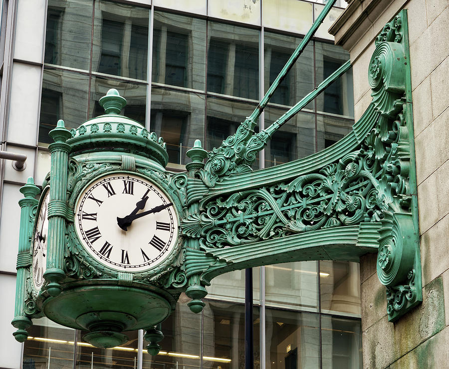 Marshall Field Great Clock  #1 Photograph by Jerry Fornarotto