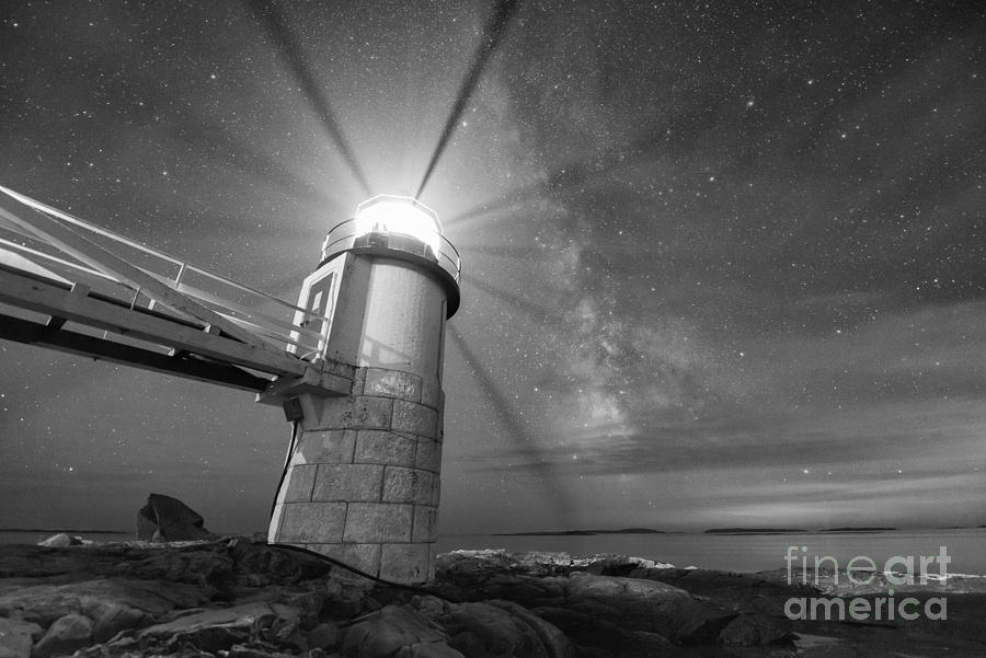Marshall Point Light Milky Way #1 Photograph by Michael Ver Sprill