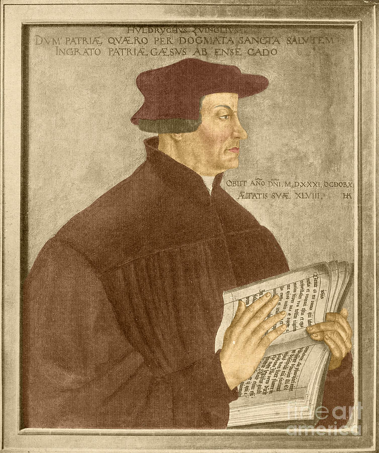 Huldrych Zwingli Swiss Reformation Leader Photograph by Photo Researchers