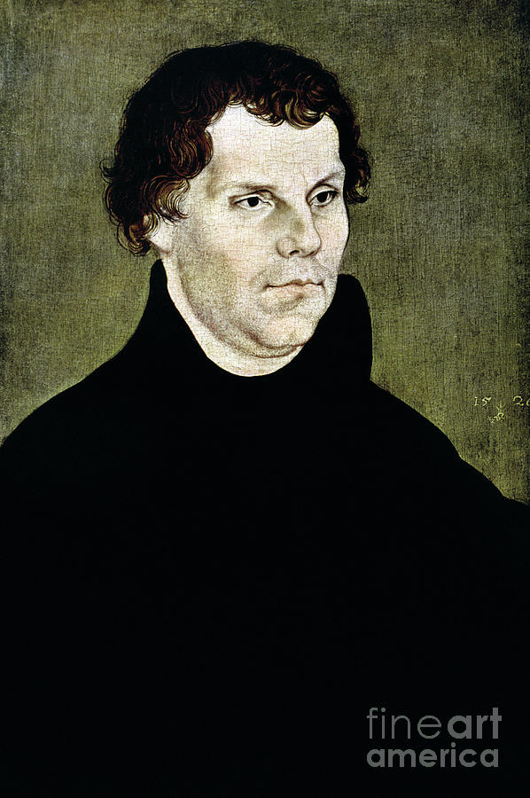 MARTIN LUTHER - to license for professional use visit GRANGER.com Painting by Granger