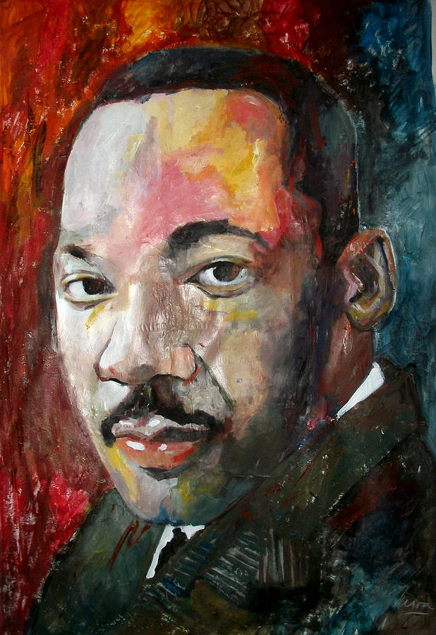 Politician Painting - Martin Luther King Jr #2 by Marcelo Neira