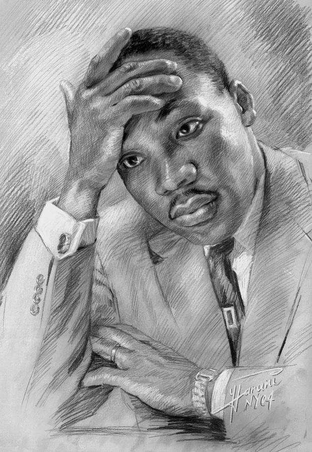 Martin Luther King Jr Drawing - Martin Luther King Jr by Ylli Haruni