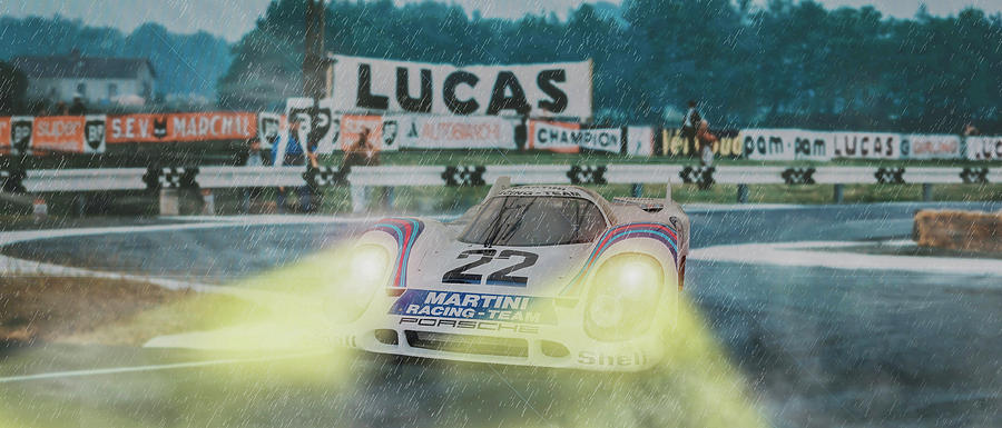 Martini Porsche 917 #1 Digital Art by Roger Lighterness