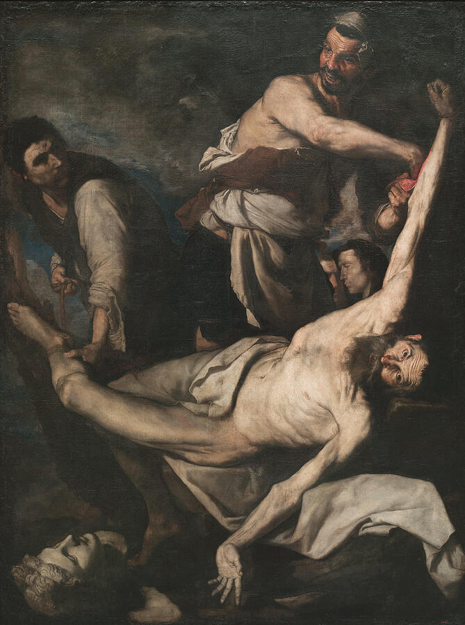 Martyrdom of Saint Bartholomew, from 1644 Painting by Jusepe de Ribera