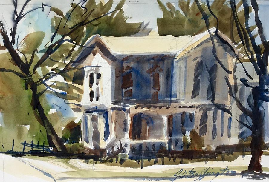 Mary Eck's House Painting by JULES Buffington - Fine Art America